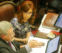 La ex presidenta Cristina Kirchner habló en la madrugada de ayer en la sesión por el Presupuesto. (Fuente: Guadalupe Lombardo) (Fuente: Guadalupe Lombardo) (Fuente: Guadalupe Lombardo)