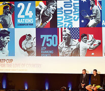 El lanzamiento de la Copa ATP se enmarcó en el Torneo de Maestros que se juega en Londres. (Fuente: AFP) (Fuente: AFP) (Fuente: AFP)