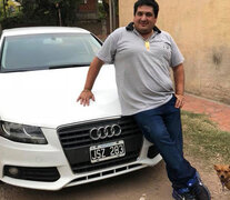 Lucio Raúl Maldonado, de 37 años, en su perfil en Facebook con un Audi de fondo.