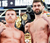 Canelo Alvarez venció hace tres meses al kazajo Gennady Golovin en la categoría medianos. (Fuente: AFP) (Fuente: AFP) (Fuente: AFP)