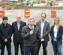 Actos oficiales de obras en marcha que los números fríos ponen en duda. (Fuente: Andres Macera) (Fuente: Andres Macera) (Fuente: Andres Macera)