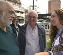 &amp;quot;Tenemo&amp;quot; cuando salió de declarar en el juicio por Coronda, junto a la abogada Lucila Puyol.