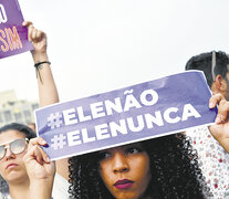 El movimiento de mujeres brasileñas se organizó bajo el lema “El No” (Ele Não). (Fuente: AFP) (Fuente: AFP) (Fuente: AFP)