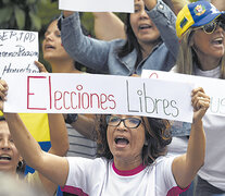 Ayer se manifestaron los simpatizantes del autoproclamado presidente encargado Juan Guaidó. (Fuente: AFP) (Fuente: AFP) (Fuente: AFP)