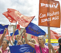 Simpatizantes de Maduro y el PSUV se manifestaban esta semana en Caracas. (Fuente: AFP) (Fuente: AFP) (Fuente: AFP)