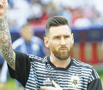 Lionel Messi, con la camiseta de la Selección.