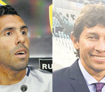 Carlos Tevez y Jorge “El Patrón” Bermúdez, quien se sumó a la polémica.