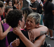 Durante la manifestación hubo emoción por las víctimas de femicidio. (Fuente: Sebastián Joel Vargas) (Fuente: Sebastián Joel Vargas) (Fuente: Sebastián Joel Vargas)