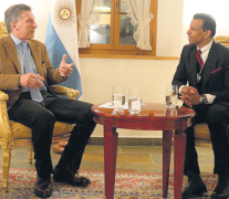 El presidente Mauricio Macri y el empresario Sunny Varkey.