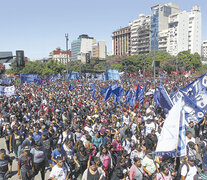 La marcha salió de tres puntos de la Ciudad de Buenos Aires y concluyó frente al ministerio. (Fuente: Bernardino Avila) (Fuente: Bernardino Avila) (Fuente: Bernardino Avila)