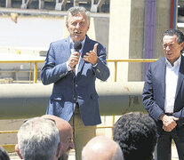 El presidente Macri hizo el anuncio en la sede de la empresa Renova, dedicada al procesamiento de soja. (Fuente: Télam) (Fuente: Télam) (Fuente: Télam)