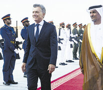 Macri fue recibido en Emiratos Arabes por el príncipe Zayed. (Fuente: NA) (Fuente: NA) (Fuente: NA)