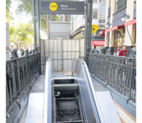 Metrovías no hace un buen mantenimiento de los accesos. (Fuente: Guadalupe Lombardo) (Fuente: Guadalupe Lombardo) (Fuente: Guadalupe Lombardo)