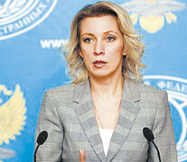 María Zajárova, portavoz de Exteriores de Rusia, acusa a EE.UU. de armar a opositores venezolanos.