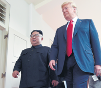 El año pasado Kim Jong-un y Trump se vieron en Singapur.