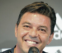 Marcelo Gallardo, entrenador de River, se prendió en la polémica. “Ganar la final de Madrid superó todo”, dijo. (Fuente: NA) (Fuente: NA) (Fuente: NA)