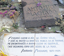 La tumba de Machado en Collioure, el pequeño pueblo francés donde falleció el 22 de febrero de 1939.