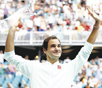 Federer fue superior a Isner en la final. (Fuente: AFP) (Fuente: AFP) (Fuente: AFP)