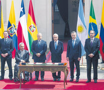 Encuentro de presidentes de derecha de la región en Santiago, Chile, para dar nacimiento al Prosur.