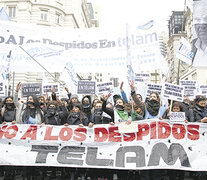 Los trabajadores volverán a marchar hoy en contra del intento de reiniciar los despidos. (Fuente: Bernardino Avila) (Fuente: Bernardino Avila) (Fuente: Bernardino Avila)