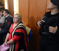 Gabriel Strumia, su esposa Roxana Michl, y Mirta Rusñisky, principales acusados en el inicio del juicio. (Fuente: Sebastián Granata) (Fuente: Sebastián Granata) (Fuente: Sebastián Granata)