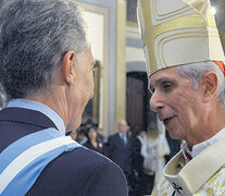 Mauricio Macri y el cardenal Mario Poli, durante el Tedeum por el 25 de mayo. (Fuente: NA) (Fuente: NA) (Fuente: NA)