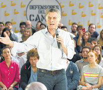 El presidente Mauricio Macri participó ayer de un acto porteño como parte de la campaña “defendamos el cambio”. (Fuente: Télam) (Fuente: Télam) (Fuente: Télam)