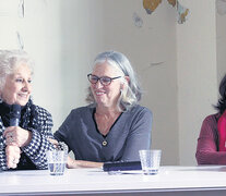 Estela de Carlotto y Vera Jarach en el acto en museo de la ex Esma. (Fuente: Jorge Larrosa) (Fuente: Jorge Larrosa) (Fuente: Jorge Larrosa)