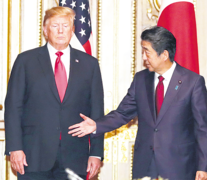 Trump y Abe mantuvieron una reunión bilateral. (Fuente: AFP) (Fuente: AFP) (Fuente: AFP)