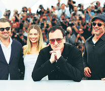 Leonardo Di Caprio, Margot Robbie, Quentin Tarantino y Brad Pitt en Cannes.