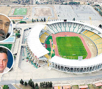 Angelici y Melaraña se disputaron las entradas para la final en el estadio Mario Kempes de Córdoba.