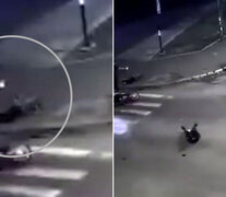 Las imágenes del video son claras. El momento en el que disparan ambos policías esa noche.