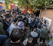 Las batallas del Eje se dan un domingo al mes en un patio al costado del Centro Cultural Raíces, en San Miguel.