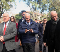 Lavagna recorrió con Lifschitz el Polo Teconológico. (Fuente: Sebastián Granata) (Fuente: Sebastián Granata) (Fuente: Sebastián Granata)