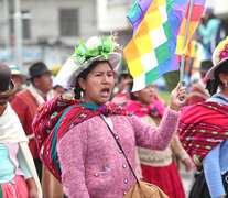 Mujeres marcharon en Potosí en respaldo al presidente Evo Morales.  (Fuente: EFE) (Fuente: EFE) (Fuente: EFE)