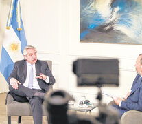 Alberto Fernández conversó con el periodista Gustavo Sylvestre. (Fuente: Presidencia) (Fuente: Presidencia) (Fuente: Presidencia)