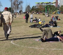 La prueba se hizo en el parque de las Colectividades.