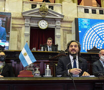 El jefe de Gabinete, Santiago Cafiero brindó su informe ante los diputados. (Fuente: Prensa Diputados) (Fuente: Prensa Diputados) (Fuente: Prensa Diputados)