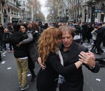 Una de las últimas protestas de los milongueros, frente a la Legislatura porteña. (Fuente: Pablo Piovano) (Fuente: Pablo Piovano) (Fuente: Pablo Piovano)