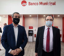 El intendente Javkin con el presidente del BM.