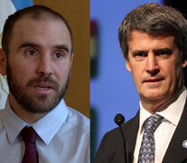 El ministro Martín Guzmán y Alfonso Prat Gay, ex ministro de Macri.