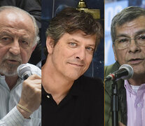 Hugo Yasky, Mario Pergolini y Juan Carlos Alderete