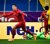 CR7 festeja el primero de Portugal. (Fuente: EFE) (Fuente: EFE) (Fuente: EFE)