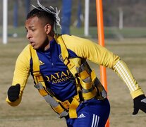 Sebastián Villa sigue entrenando con el resto de sus compañeros. (Fuente: Prensa Boca) (Fuente: Prensa Boca) (Fuente: Prensa Boca)