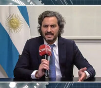 El jefe de Gabinete, Santiago Cafiero, respondió luego de la conferencia de prensa. 