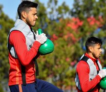 Los hermanos Romero fueron unidos al entrenamiento. (Fuente: Foto Prensa San Lorenzo) (Fuente: Foto Prensa San Lorenzo) (Fuente: Foto Prensa San Lorenzo)