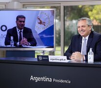 El presidente Alberto Fernández encabezó el anuncio de inversiones en la industria textil en la provincia de Chaco. (Fuente: Presidencia) (Fuente: Presidencia) (Fuente: Presidencia)