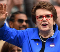 Billie Jean King es una leyenda dentro y fuera de la cancha para el tenis femenino. (Fuente: AFP) (Fuente: AFP) (Fuente: AFP)