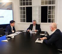 Alberto Fernández se quedó conversando con Horacio Rodríguez Larreta luego de la reunión con Axel Kicillof.