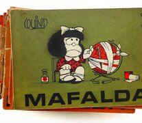 La legendaria tapa original del primer tomo de Mafalda (Fuente: Xavier Martín) (Fuente: Xavier Martín) (Fuente: Xavier Martín)